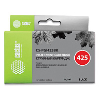 Картридж струйный CACTUS (CS-PGI425BK) для CANON Pixma MG5140/MG5240/MG6140/MG8140, черный фото Картридж струйный CACTUS (CS-PGI425BK) для CANON Pixma MG5140/MG5240/MG6140/MG8140, черный