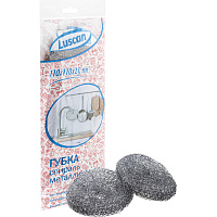 Губка-мочалка для посуды Luscan металлическая 11x11 см 20 г (3 штуки в упаковке) фото Губка-мочалка для посуды Luscan металлическая 11x11 см 20 г (3 штуки в упаковке)