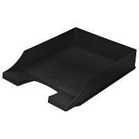 Лоток горизонтальный для бумаг BRAUBERG-CONTRACT, А4 (340х254х66,5 мм), черный, 230879 фото Лоток горизонтальный для бумаг BRAUBERG-CONTRACT, А4 (340х254х66,5 мм), черный, 230879