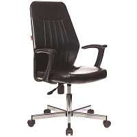 Кресло офисное Easy Chair 224 DSL PPU черное (искусственная кожа, металл) фото Кресло офисное Easy Chair 224 DSL PPU черное (искусственная кожа, металл)