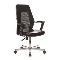 Кресло офисное Easy Chair 225 DSL PTW черное (искусственная кожа/сетка, металл) фото Кресло офисное Easy Chair 225 DSL PTW черное (искусственная кожа/сетка, металл)