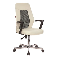 Кресло офисное Easy Chair 225 DSL PTW бежевое/черное (искусственная кожа/сетка, металл) фото Кресло офисное Easy Chair 225 DSL PTW бежевое/черное (искусственная кожа/сетка, металл)