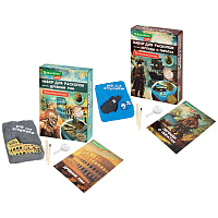 Набор для раскопок "Мир" 16х23 см, инструменты, 6 видов ассорти, BRAUBERG KIDS, 665918