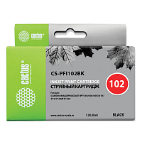 Картридж струйный CACTUS (CS-PFI102BK) для CANON iPF500/510/F600/605/650/700, черный фото Картридж струйный CACTUS (CS-PFI102BK) для CANON iPF500/510/F600/605/650/700, черный