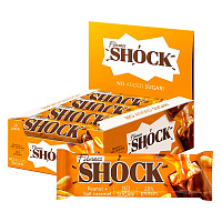 Батончик FITNESSHOCK арахис-соленая карамель, БЕЗ САХАРА, 12 шт. по 50 г в шоубоксе, 26113