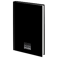 Ежедневник датированный 2026 145х215 мм, А5, STAFF, ламинированная обложка, "Black style", 117325 фото Ежедневник датированный 2026 145х215 мм, А5, STAFF, ламинированная обложка, "Black style", 117325