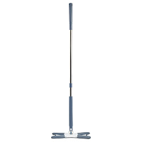 Швабра c отжимом x-type, плоская, OfficeClean Professional, мет. ручка 120 см., две насадки из микрофибры фото Швабра c отжимом x-type, плоская, OfficeClean Professional, мет. ручка 120 см., две насадки из микрофибры
