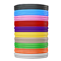 Безопасный PLA-пластик для 3D-ручки, 100 метров (10 цветов х 10 м), BRAUBERG KIDS, 665189 фото Безопасный PLA-пластик для 3D-ручки, 100 метров (10 цветов х 10 м), BRAUBERG KIDS, 665189