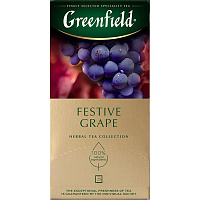 Чай фруктовый Greenfield Festive Grape 25 пакетиков (виноград) фото Чай фруктовый Greenfield Festive Grape 25 пакетиков (виноград)