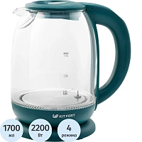 Чайник электрический Kitfort 640-4-КT зелёный