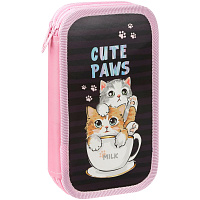 Пенал 2 отделения, 190*105 ArtSpace "Cute Paws", ламинированный картон фото Пенал 2 отделения, 190*105 ArtSpace "Cute Paws", ламинированный картон
