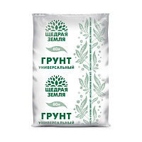 Грунт универсальный Щедрая земля НЦС 60 л фото Грунт универсальный Щедрая земля НЦС 60 л