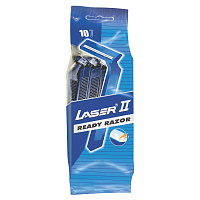 Бритвы одноразовые КОМПЛЕКТ 10 шт. LASER 2 (аналог Gillette 2), 5015911101147 фото Бритвы одноразовые КОМПЛЕКТ 10 шт. LASER 2 (аналог Gillette 2), 5015911101147