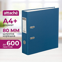 Папка-регистратор Attache Экономи 80 мм синяя бумвинил/бумага фото Папка-регистратор Attache Экономи 80 мм синяя бумвинил/бумага