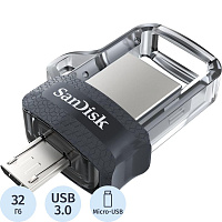 Флешка USB 3.0 32 ГБ Sandisk Ultra Dual Drive (SDDD3-032G-G46) фото Флешка USB 3.0 32 ГБ Sandisk Ultra Dual Drive (SDDD3-032G-G46)
