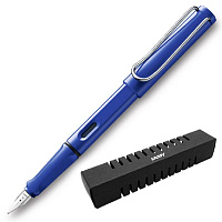Ручка перьевая Lamy Safari цвет чернил синий, цвет корпуса синий фото Ручка перьевая Lamy Safari цвет чернил синий, цвет корпуса синий