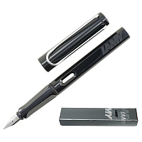 Ручка перьевая Lamy Safari цвет чернил синий, цвет корпуса черный (артикул производителя 4000241) фото Ручка перьевая Lamy Safari цвет чернил синий, цвет корпуса черный (артикул производителя 4000241)