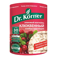 Хлебцы Dr.Korner Злаковый коктейль клюквенный пшеничные 100 г фото Хлебцы Dr.Korner Злаковый коктейль клюквенный пшеничные 100 г