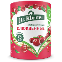 Хлебцы Dr.Korner Злаковый коктейль клюквенный пшеничные 100 г фото Хлебцы Dr.Korner Злаковый коктейль клюквенный пшеничные 100 г