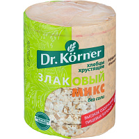 Хлебцы Dr.Korner Злаковый микс без соли пшеничные 90 г фото Хлебцы Dr.Korner Злаковый микс без соли пшеничные 90 г