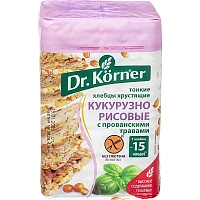 Хлебцы Dr.Korner С прованскими травами многозерновые 100 г фото Хлебцы Dr.Korner С прованскими травами многозерновые 100 г