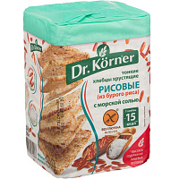 Хлебцы Dr.Korner Рисовые с морской солью 100 г фото Хлебцы Dr.Korner Рисовые с морской солью 100 г