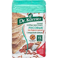 Хлебцы Dr.Korner Рисовые с морской солью 100 г фото Хлебцы Dr.Korner Рисовые с морской солью 100 г