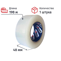Клейкая лента упаковочная Unibob 600 48 мм x 198 м 45 мкм прозрачная фото Клейкая лента упаковочная Unibob 600 48 мм x 198 м 45 мкм прозрачная