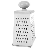 Терка 4 грани 23х11х8,5 см, белая жесть, САМАЯ УДОБНАЯ РУЧКА, BOOMHOUSE, 701857 фото Терка 4 грани 23х11х8,5 см, белая жесть, САМАЯ УДОБНАЯ РУЧКА, BOOMHOUSE, 701857