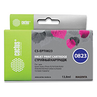 Картридж струйный CACTUS (CS-EPT0823) для EPSON Stylus R270/R390/ RX590, пурпурный фото Картридж струйный CACTUS (CS-EPT0823) для EPSON Stylus R270/R390/ RX590, пурпурный