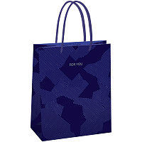 Пакет подарочный 18*23*10см MESHU "Blue pattern", выборочный лак, матовая ламинация фото Пакет подарочный 18*23*10см MESHU "Blue pattern", выборочный лак, матовая ламинация