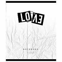 Тетрадь А5 48 л. ПЗБМ, скоба, клетка, матовая ламинация, брайль, "Фикс" (микс в спайке), 23843