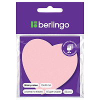 Самоклеящийся блок фигурный Berlingo "Сердце", 70*70мм, 50л., малиновый неон, европодвес фото Самоклеящийся блок фигурный Berlingo "Сердце", 70*70мм, 50л., малиновый неон, европодвес