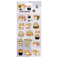 Наклейки объемные MESHU "Shiba Inu,", 10*23см, пакет европодвес фото Наклейки объемные MESHU "Shiba Inu,", 10*23см, пакет европодвес