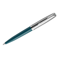 Ручка шариковая Parker "51 Teal Blue CT" черная, 1,0мм, поворот., подарочная упаковка фото Ручка шариковая Parker "51 Teal Blue CT" черная, 1,0мм, поворот., подарочная упаковка