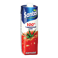 Сок Santal томатный 1 л фото Сок Santal томатный 1 л