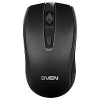 Мышь беспроводная SVEN RX-220W, 3 кнопки + 1 колесо-кнопка, оптическая, чёрная, SV-016227 фото Мышь беспроводная SVEN RX-220W, 3 кнопки + 1 колесо-кнопка, оптическая, чёрная, SV-016227