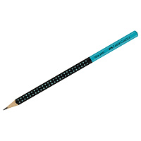 Карандаш ч/г Faber-Castell "Grip 2001 Two Tone", HВ, заточен., черный/бирюзовый фото Карандаш ч/г Faber-Castell "Grip 2001 Two Tone", HВ, заточен., черный/бирюзовый
