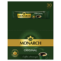 Кофе растворимый Monarch "Original", гранулированный, порционный, 30 пакетиков*1,8г фото Кофе растворимый Monarch "Original", гранулированный, порционный, 30 пакетиков*1,8г