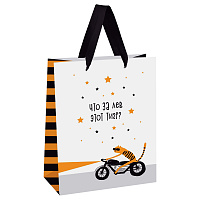 Пакет подарочный 18*23*10см MESHU "Что за лев этот тигр", выб. лак, матовая ламинация фото Пакет подарочный 18*23*10см MESHU "Что за лев этот тигр", выб. лак, матовая ламинация