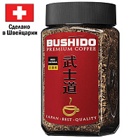 Кофе растворимый сублимированный Bushido Red Katana 100 г (стеклянная банка)