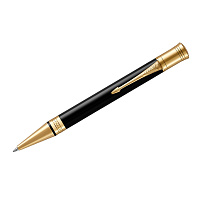 Ручка шариковая Parker "Duofold Black GT" черная, 1,0мм, подарочная упаковка фото Ручка шариковая Parker "Duofold Black GT" черная, 1,0мм, подарочная упаковка