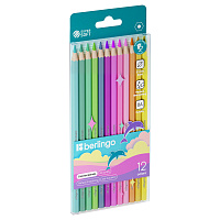 Карандаши цветные пастельные Berlingo "SuperSoft. Pastel", 12цв., заточен., европодвес фото Карандаши цветные пастельные Berlingo "SuperSoft. Pastel", 12цв., заточен., европодвес