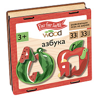 Игра развивающая Far far land Wood "Азбука деревянная", деревянная коробка фото Игра развивающая Far far land Wood "Азбука деревянная", деревянная коробка