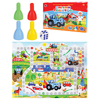 Игра-ходилка настольная детская, СИНИЙ ТРАКТОР, РК, ИН-6130 фото Игра-ходилка настольная детская, СИНИЙ ТРАКТОР, РК, ИН-6130