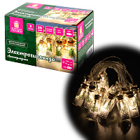 Электрогирлянда-нить комнатная "Бутылочки" 3 м, 20 LED, теплый белый, USB, ЗОЛОТАЯ СКАЗКА, 592203 фото Электрогирлянда-нить комнатная "Бутылочки" 3 м, 20 LED, теплый белый, USB, ЗОЛОТАЯ СКАЗКА, 592203