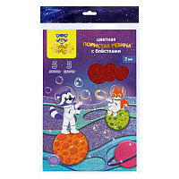 Цветная пористая резина (пенка EVA) Мульти-Пульти, А4, 5л., 5цв., 2мм,с блестками, ассорти фото Цветная пористая резина (пенка EVA) Мульти-Пульти, А4, 5л., 5цв., 2мм,с блестками, ассорти