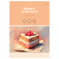 Бумага крафт, 50л., А4 BG, для печати и эскизов, 80г/м2 фото Бумага крафт, 50л., А4 BG, для печати и эскизов, 80г/м2