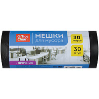 Мешки для мусора 30л OfficeClean ПНД, 50*60см, 10мкм, 30шт., прочные, черные, в рулоне фото Мешки для мусора 30л OfficeClean ПНД, 50*60см, 10мкм, 30шт., прочные, черные, в рулоне