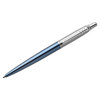 Ручка шариковая Parker Jotter Waterloo Blue CT цвет чернил синий цвет корпуса голубой (артикул производителя 1953191) фото Ручка шариковая Parker Jotter Waterloo Blue CT цвет чернил синий цвет корпуса голубой (артикул производителя 1953191)